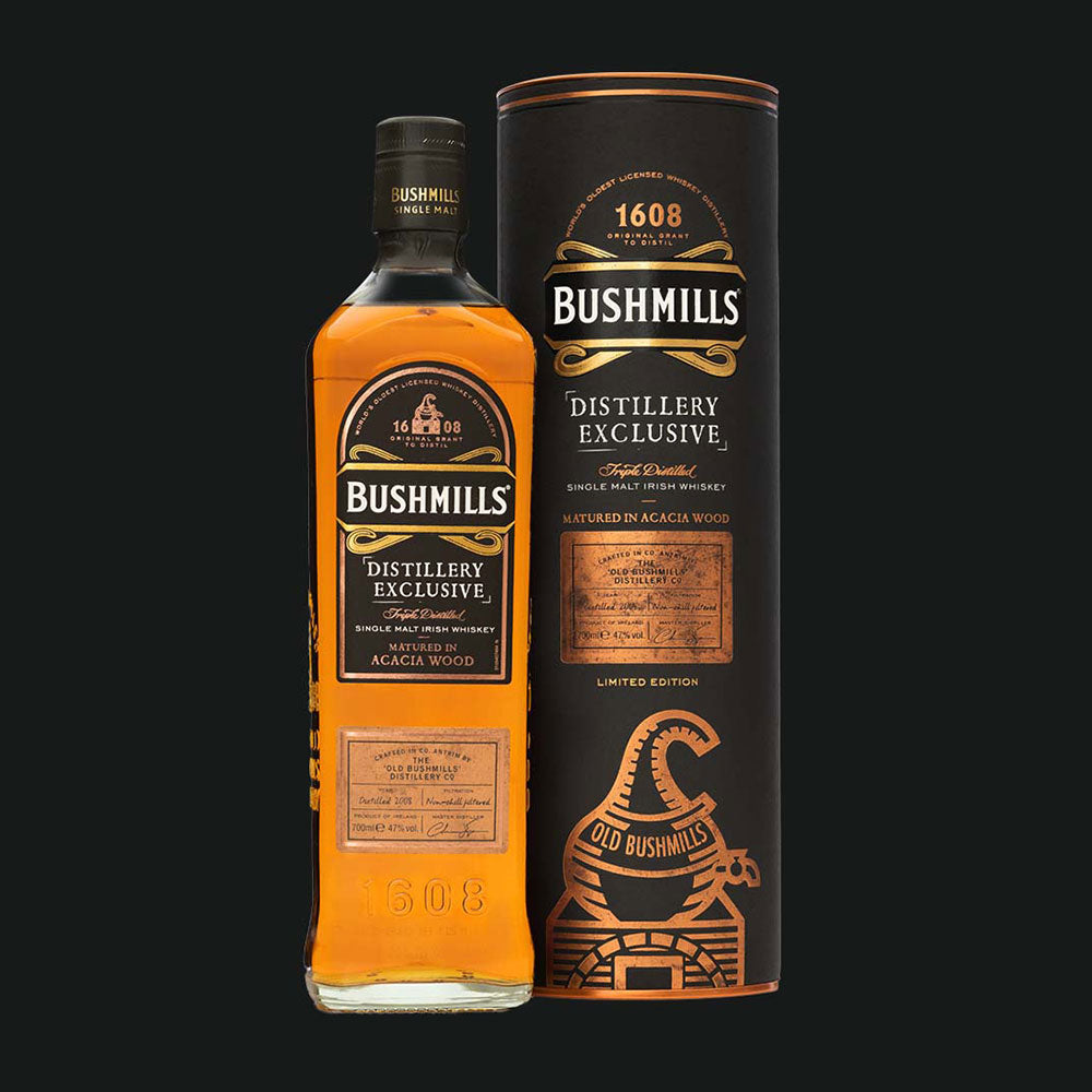 Bushmills Single Malt Irish Whiskey Acacia Wood